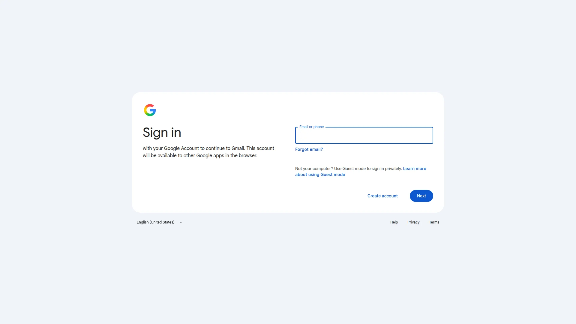 Capture d'écran du site gmail.com — analyse RoastMySite